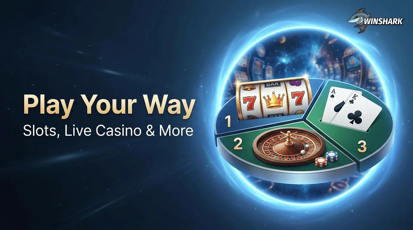 Winshark Casino mit Slots und Live Spielen